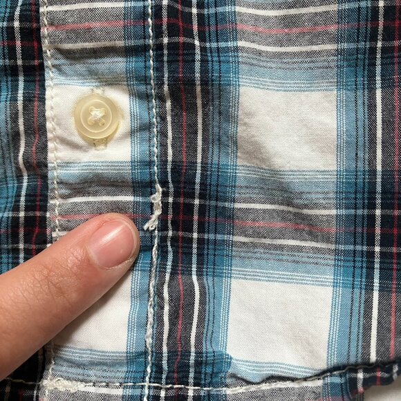 The Children’s Place Hooded Shirt 18M | Toddler Plaid Collar Button-Up GUC - Picture 12 of 16